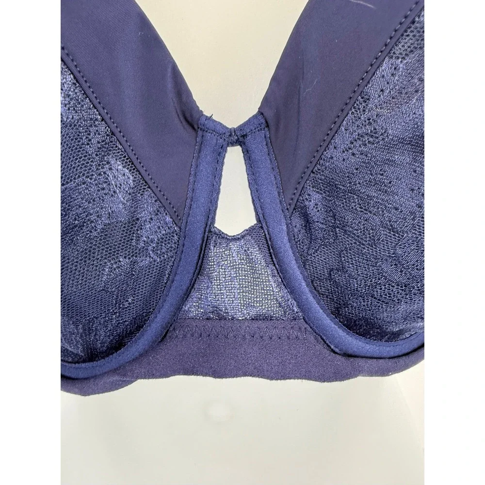 Soma Womens 38DDD Lightest Lift Bra Underwire Modern Coverage Floral‎ Lace Sheer
